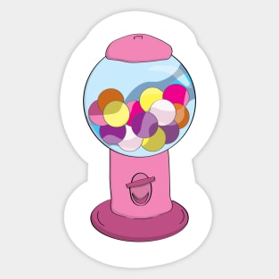 Sugar Rush - Pink Bubblegum Machine Sticker